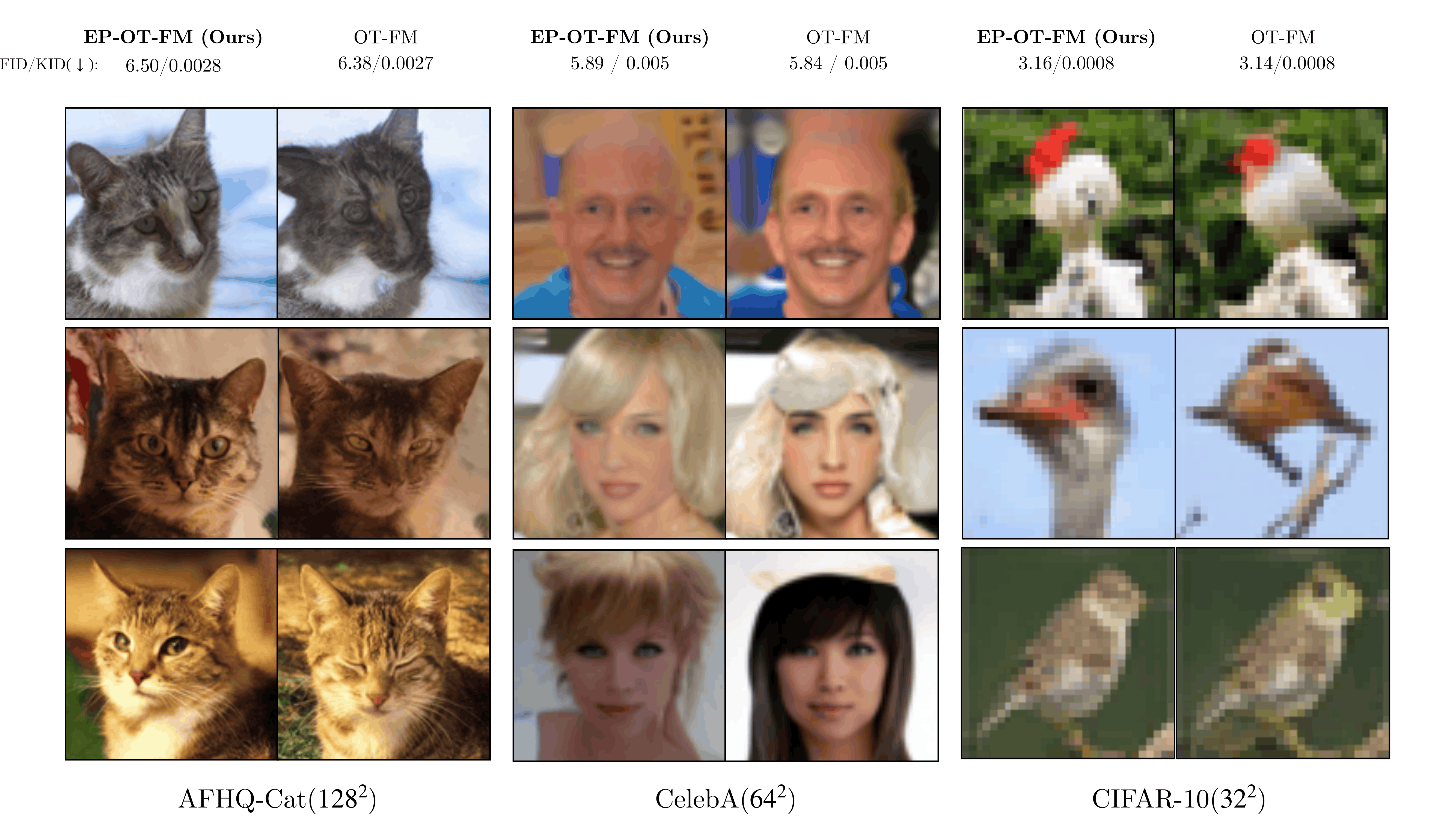 Edge-preserving noise applied to flow matching